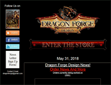 Tablet Screenshot of dragonforge.com